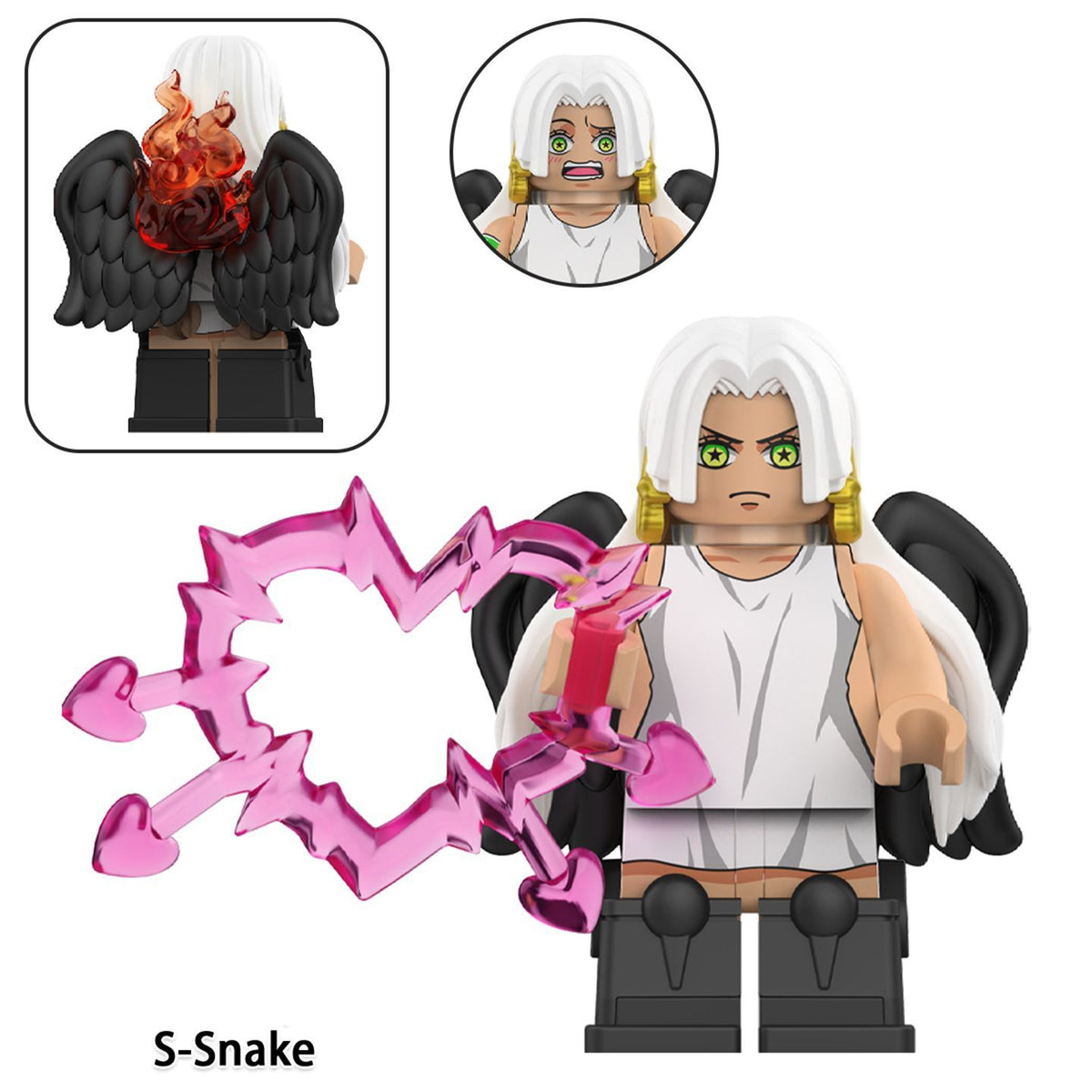 New edition,Seraphim,Rob Lucci Awakening Version Building Block Mini Figure