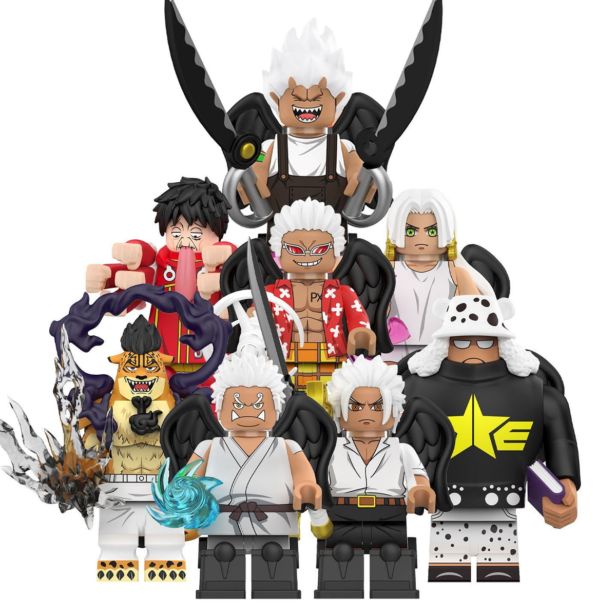 New edition,Seraphim,Rob Lucci Awakening Version Building Block Mini Figure