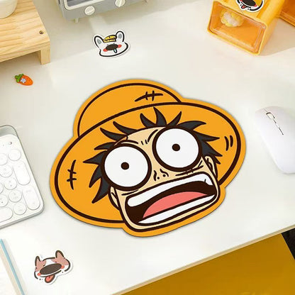 Cute Luffy Emoji Mouse Pad