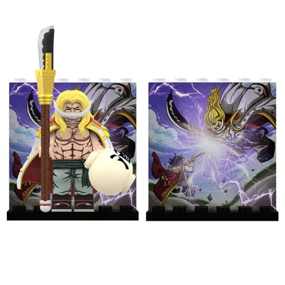 New edition,Young Whitebeard,Kuma,Shanks Building Block Mini Figure
