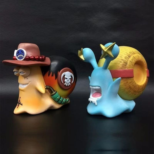 Ace Luffy Den Den Mushi Transponder Snail Figure