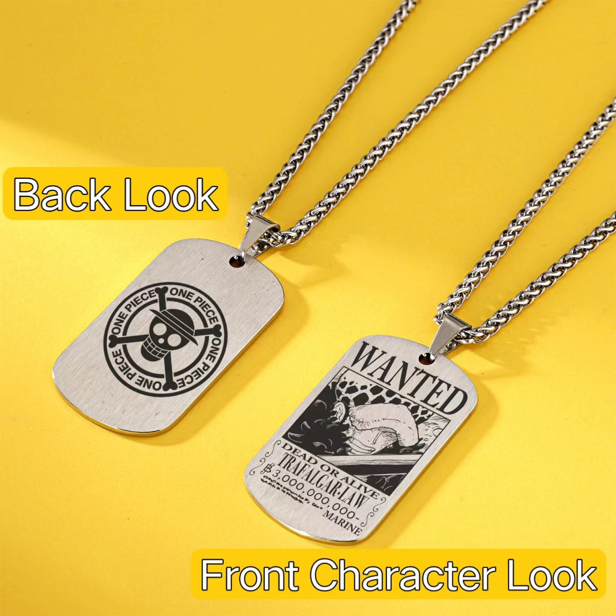 Dog Tag Pendant,Bounty Poster Necklace