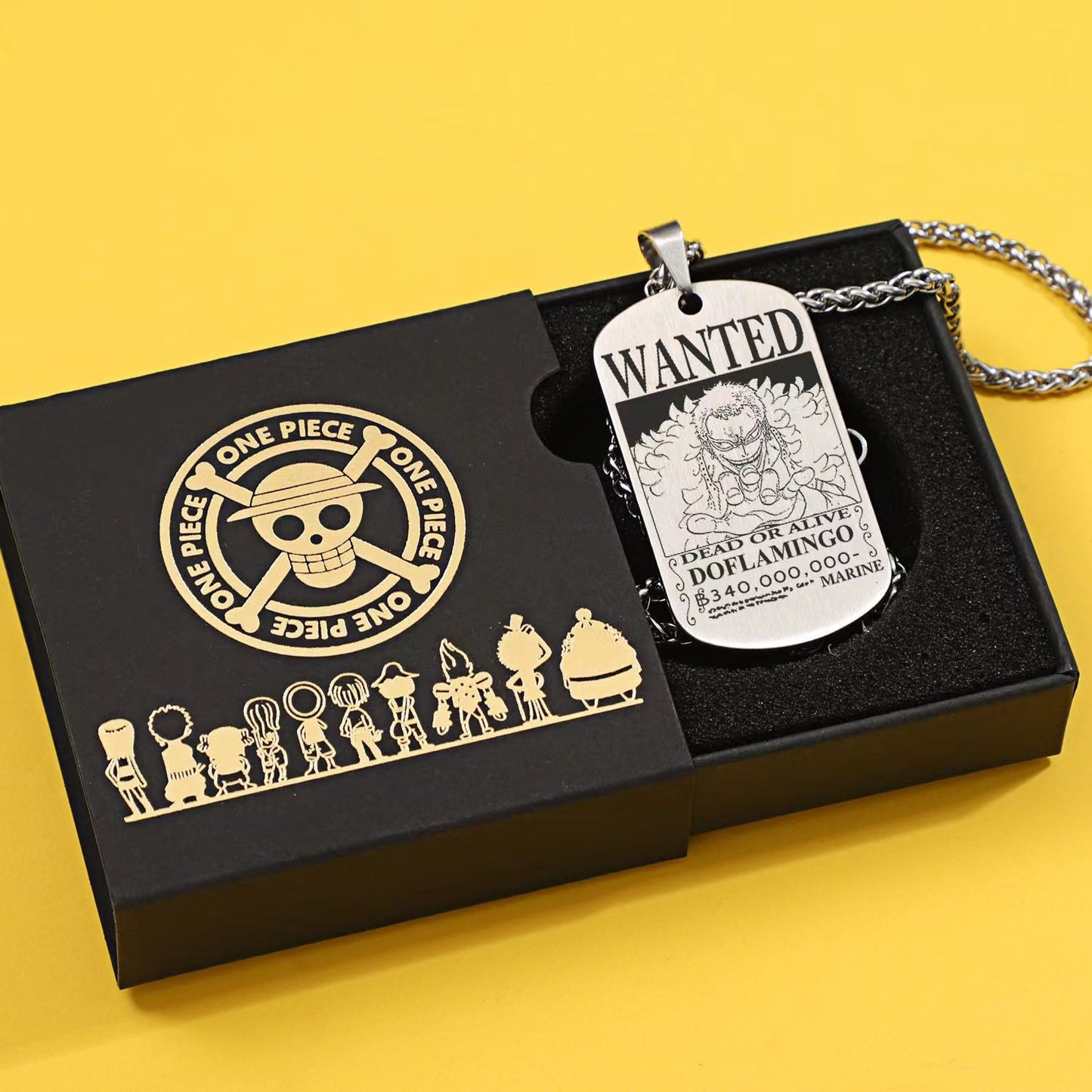 Dog Tag Pendant,Bounty Poster Necklace