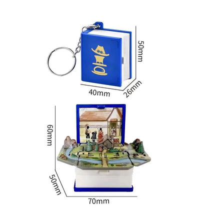 ASL 3D Book Keychain,Pendant