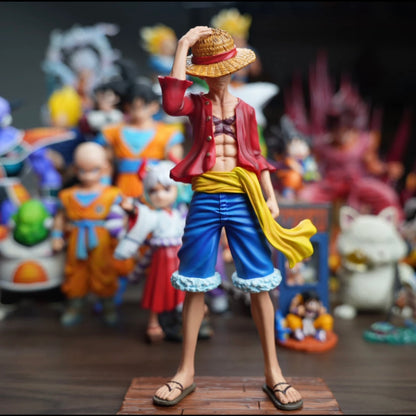 22cm Two Color Standing Straw Hat Luffy Figure