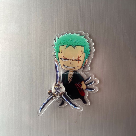 Three Swords Zoro Refrigerator Magnet