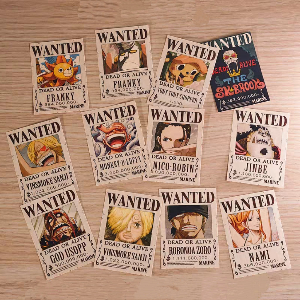 2026 Latest Updated Parchment Wanted Poster,Bounty Poster Total 264 Pieces