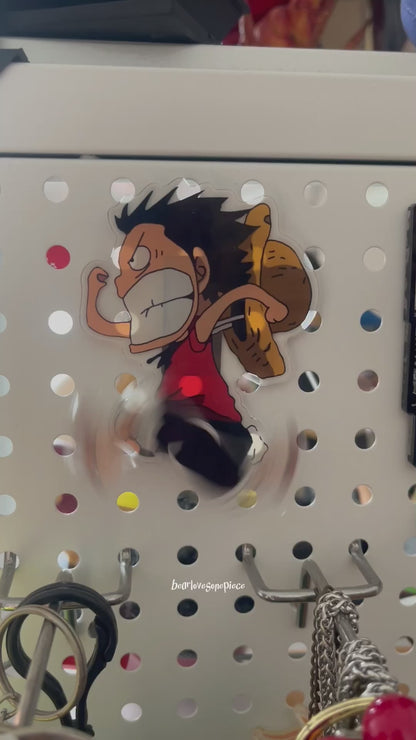 Running Luffy Refrigerator Magnet