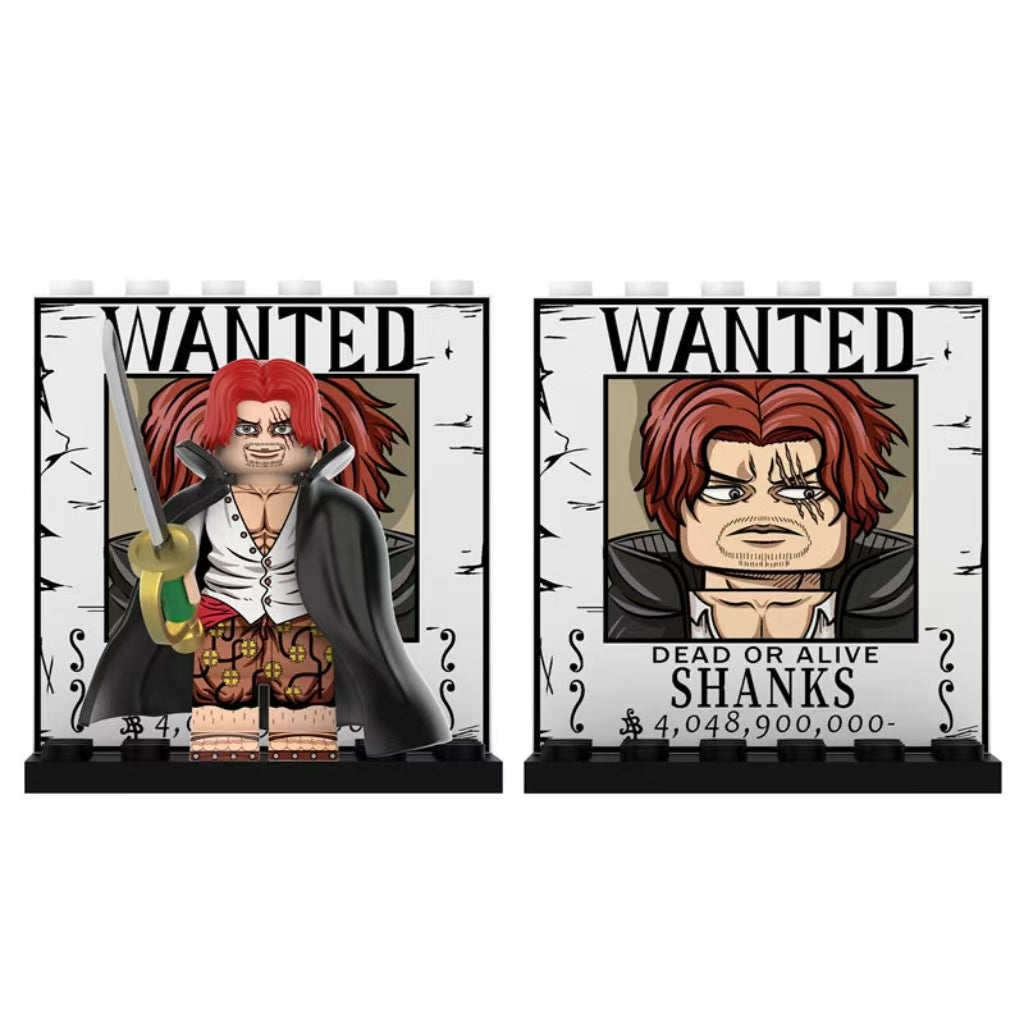 New edition,Young Whitebeard,Kuma,Shanks Building Block Mini Figure