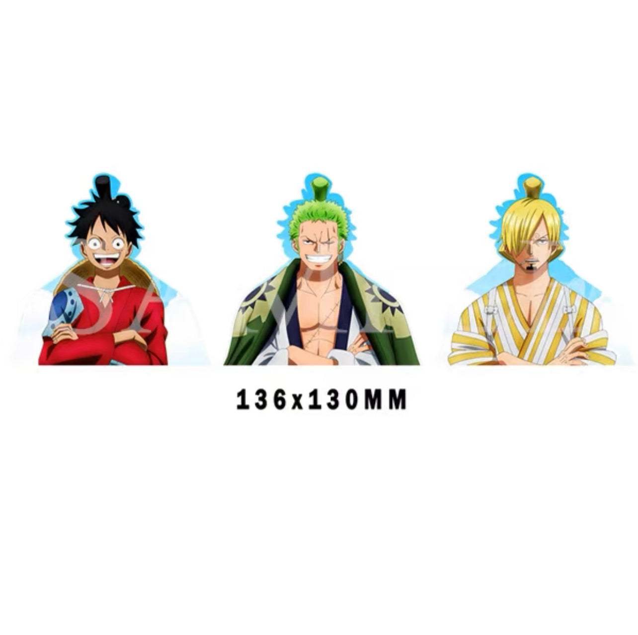 Nami's Punch 3D Motion sticker, 3 varieties Of morphologic